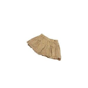 Rylee & Cru | Brown Gingham Skirt | 4-5T